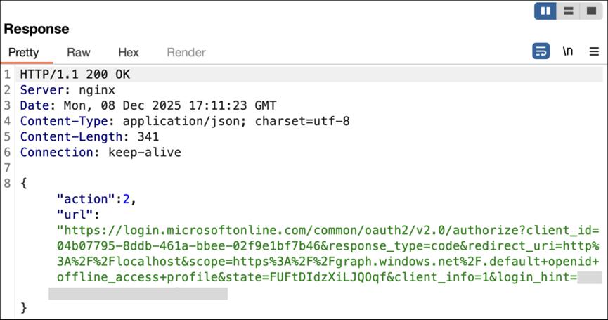 駭客取得被害者相關Azure CLI裡client_id相關資訊