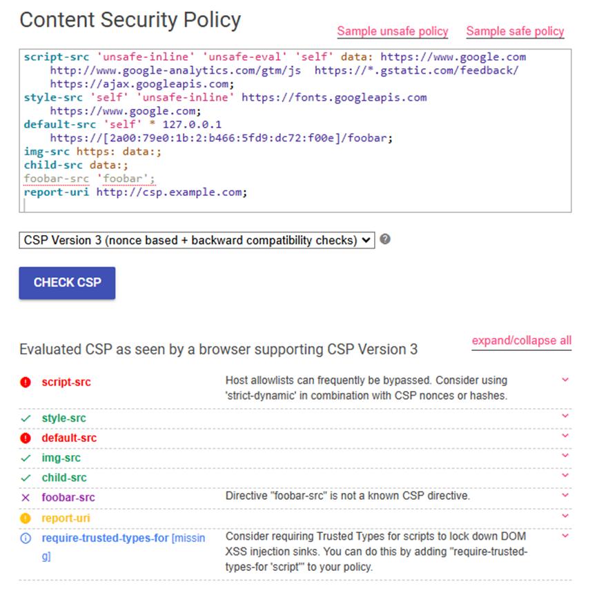 unsafe policy為例 unsafe policy為例