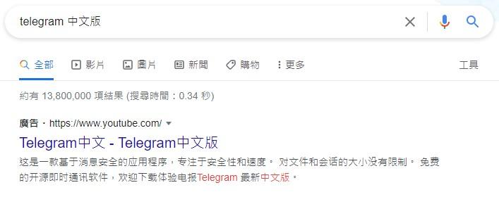 Telegram假網站釣魚